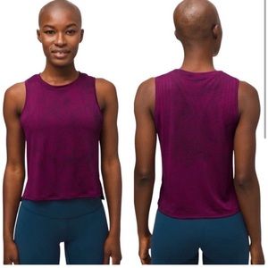 Lululemon Train to Be Tank Marvel Black Tie Dye Wash